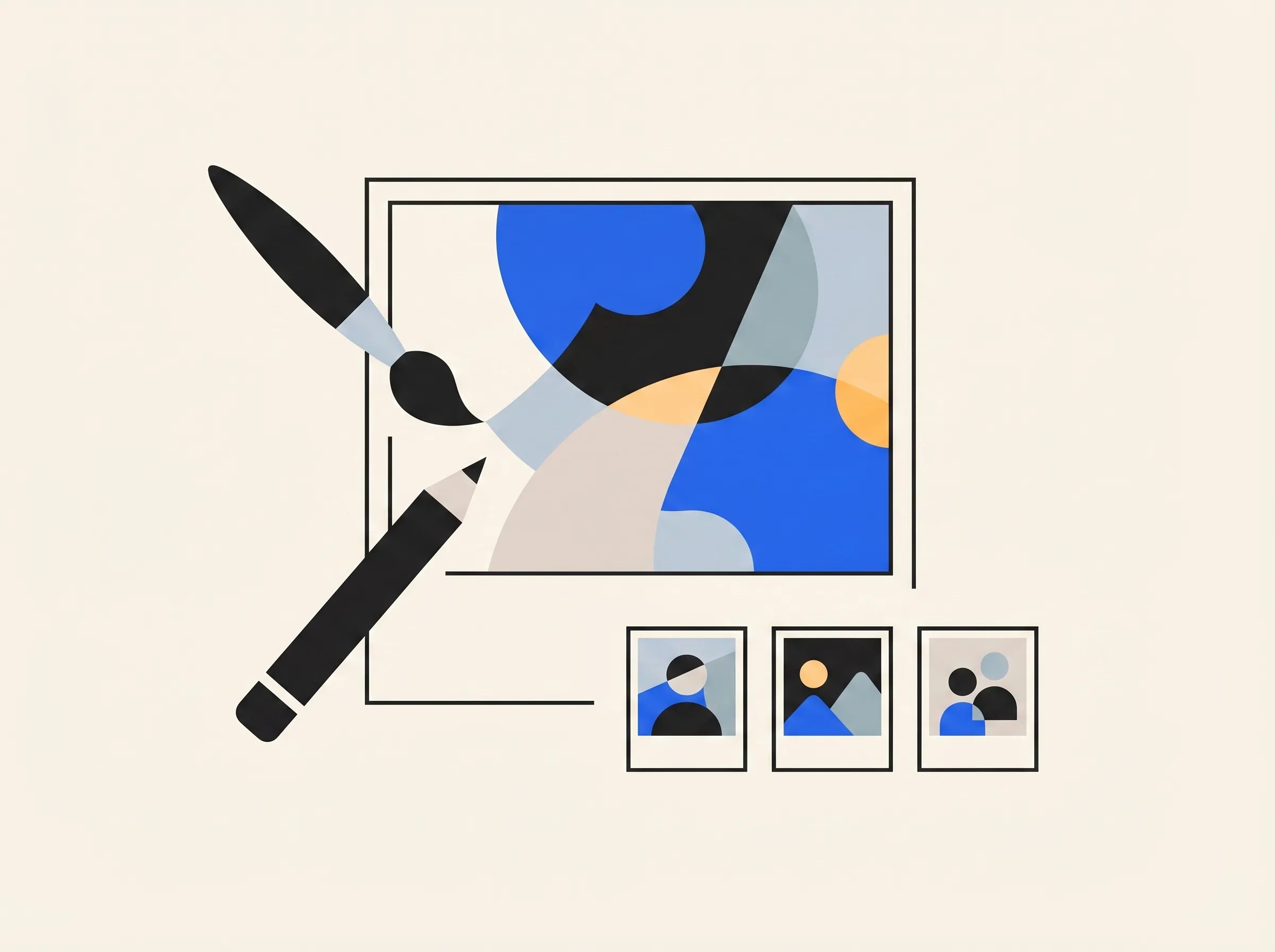 Creative image generation from personal library